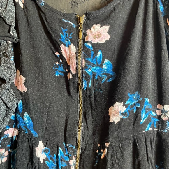 Jumper with jump coat to feet and off the shoulder sleeves v neck zip back xl - Picture 4 of 7